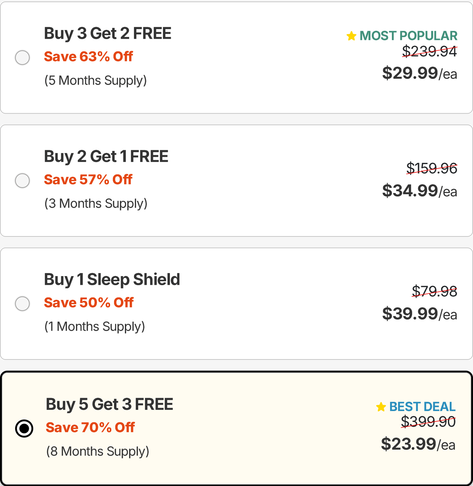 Sleep Shield Package